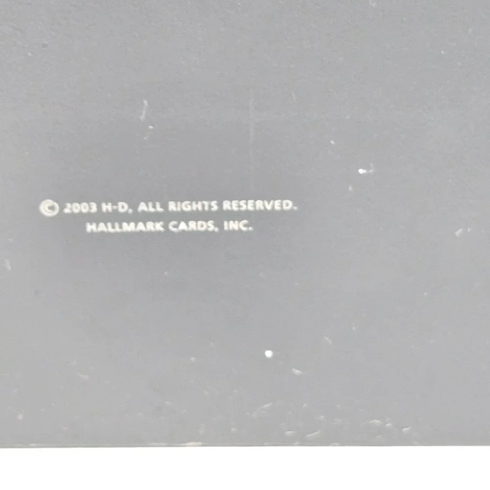 Vtg Harley Davidson perpetual desk calendar Hallmark 2003 Bar Shield Logo